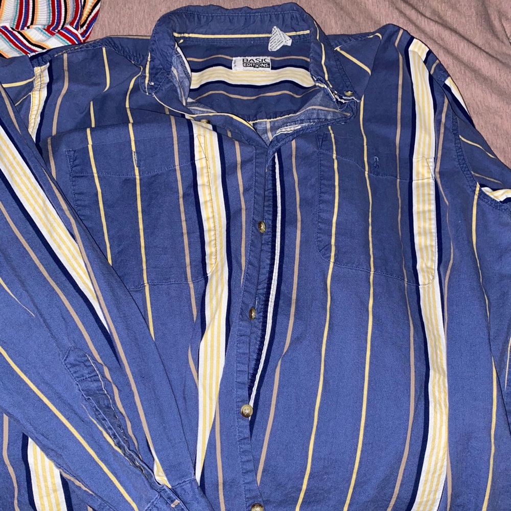 Striped vintage button up